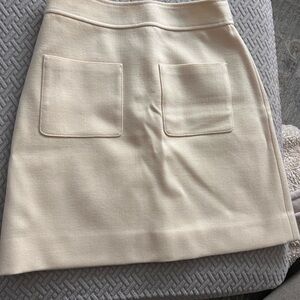 J. Crew Cream Pencil Skirt